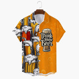 Biermotiv Hemd für Herren - Oktoberfest 2025 – Orange