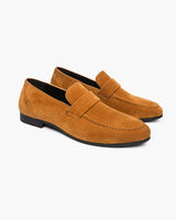 Julian | Old Money Casual Business Wildleder Loafer für Männer – Karamell