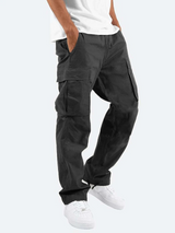 Herren Hose | gerade geschnittener Beinverlauf mit klarer Form – Schwarz