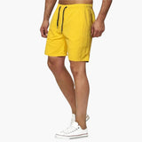 Herren Badeshorts Sommer mit Kordelzug und schnelltrocknendem Stoff – Orange