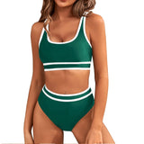 Ashley | Figurformendes Sport-Bikini-Set – Grün