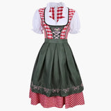 Traditionelles Dirndl kleid mit Schürze für Damen - Oktoberfest 2025 – Grün