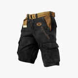 Danny | 6-Taschen Cargo Shorts – Schwarz