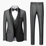 Hochzeitsgast-Anzug - eleganter Stil für Herren zum Tragen – Dunkelgrau