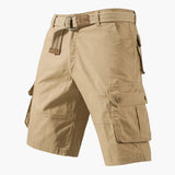 Herren Cargo Shorts mit Reißverschluss und vielen Taschen – Khaki
