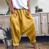 Dionne - Lässige elastische Hose für Damen – Gelb