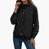 Hooded Trenchcoat mit Kapuze for Women – Schwarz