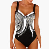 Eleganter Einteiler - Damen Badeanzug mit Stil für den Sommer – Weiß