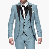 Klassischer Hochzeitsgast-Anzug - für Herren in luxuriösem Stil – Himmelblau