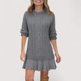 Xenia | Strick Kleid – Grau