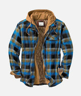 Eleanor™ | Stylische Patchwork-Karo-Jacke – Blau