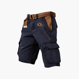 Langarm-Cargohemd mit Taschen für Herren – Marineblau