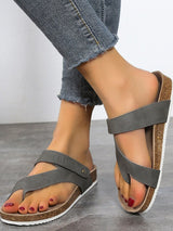 Archwave - Offene orthopädische Sandalen aus Kork – Gray