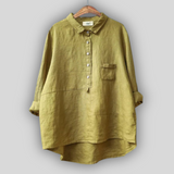 Katrin - Linen Blouse – Gelb