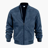 Bomberjacke mit Reißverschluss für Herren - Klassisches Design – Blau