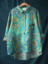 Sarah | Blumenmuster Peasant Bluse – Blumenmuster 6