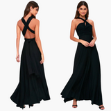 Abendkleid mit V-Ausschnitt - Damen Stil für Gala-Nächte – Schwarz