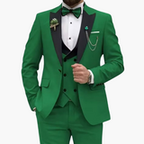 Stylisher Slim Fit Anzug - moderner Look für Herren zur Hochzeit – Hellgrün