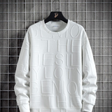 Herren-Rundhals-Pullover -MATIS – Weiß