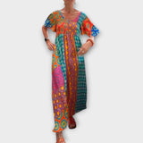 Melania - Lebhaftes Boho-Kleid im trendigen Stil – Orange