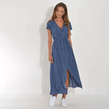 Novalie – Stilvolles, lässiges Sommerkleid – Blau