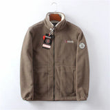 Winddichte und bequeme fleecejacke für herren – Beige