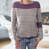 Alia | Damenpullover mit klassischem Rundhals – Lila