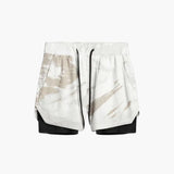 Herren Sportshorts mit Innenshorts und elastischem Bund – Camouflage
