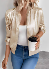 Alexia - Stilvolle Bomberjacke – Beige