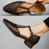Katharina - Damen Elegante Lederschuhe mit Komfort-Einlage – Braun