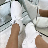 Wim – Stilvolle Sportschuhe aus weißem Canvas-Mesh – Weiß