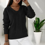 Rena | Warmer Pullover für Damen – Schwarz