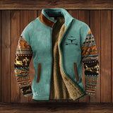 Teodoro™ | Outdoor Fleece Weste – Blau mit Druck