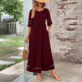 Esme | Elegantes Bauchschmeichelndes Kleid mit Abdeckung – Rot