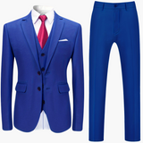 Hochzeitsanzug Einreiher - Stilvoller Herren Look für Gäste – Königsblau