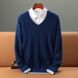 Harvey - Ultraweicher Pullover für Wärme und Stil. – Blau