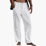 Freizeithosen für Herren – Relaxed Fit mit bequemer Taille – Weiß