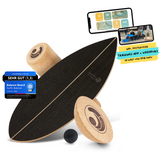 Surfin Balance Board – Schwarzes Holz