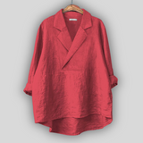 Sabine - Linen Blouse – Rot