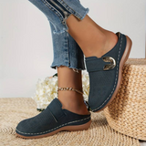 Mira - Orthopädische Damen-Clogs mit Lochmuster und Komfortsohle – Blau