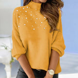 Lottie - Pullover für Damen – Senfgelb