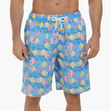 Schnelltrocknende Shorts - Herren Badeshorts mit Stretch – Hellblau
