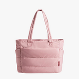 Shelly | Stilvoller Puff-Rucksack – Dunkelrosa