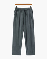 Jose | Loose Fit Sommer Leinenhose mit Kordelzug – Grün