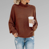 LUNA - KLASSISCHER SKANDINAVISCHER STRICKPULLOVER FÜR FRAUEN – Braun