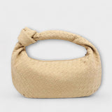 Natela Große Geflochtene Damenhandtasche Mit Elegantem Knotendesign - Ideal Für Jeden Anlass – Khaki