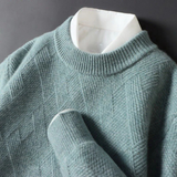 Pavel – luxuriöser, weicher herrenpullover – Grün
