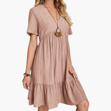 Isabell | Bequemes stilvolles Kleid – Rosa