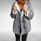 Amanda – Warme Jacke mit Fleecefutter – Grau