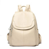 Kristlaug | Eleganter und leichter Rucksack in zartem Weißton – Beige